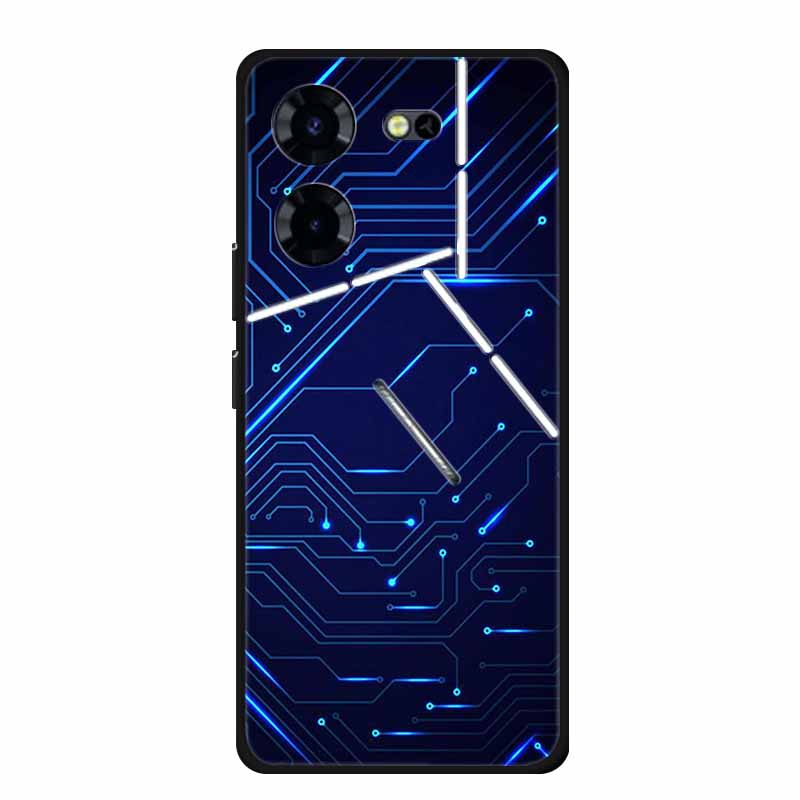 Для Tecno Pova 5 Pro 5G Чехол Животные ТПУ Мягкий Силикон Задняя Крышка Чехлы для Телефона для Tecno Pova5 Pro 2023 LH8n Волк 6.78" Fundas