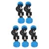 5 Pack Aluminum Alloy Lab Stand Clamp Holder 21mm Rod Diameter 18mm Rod Diameter Right Angle Clamp Holder Right Angle Design