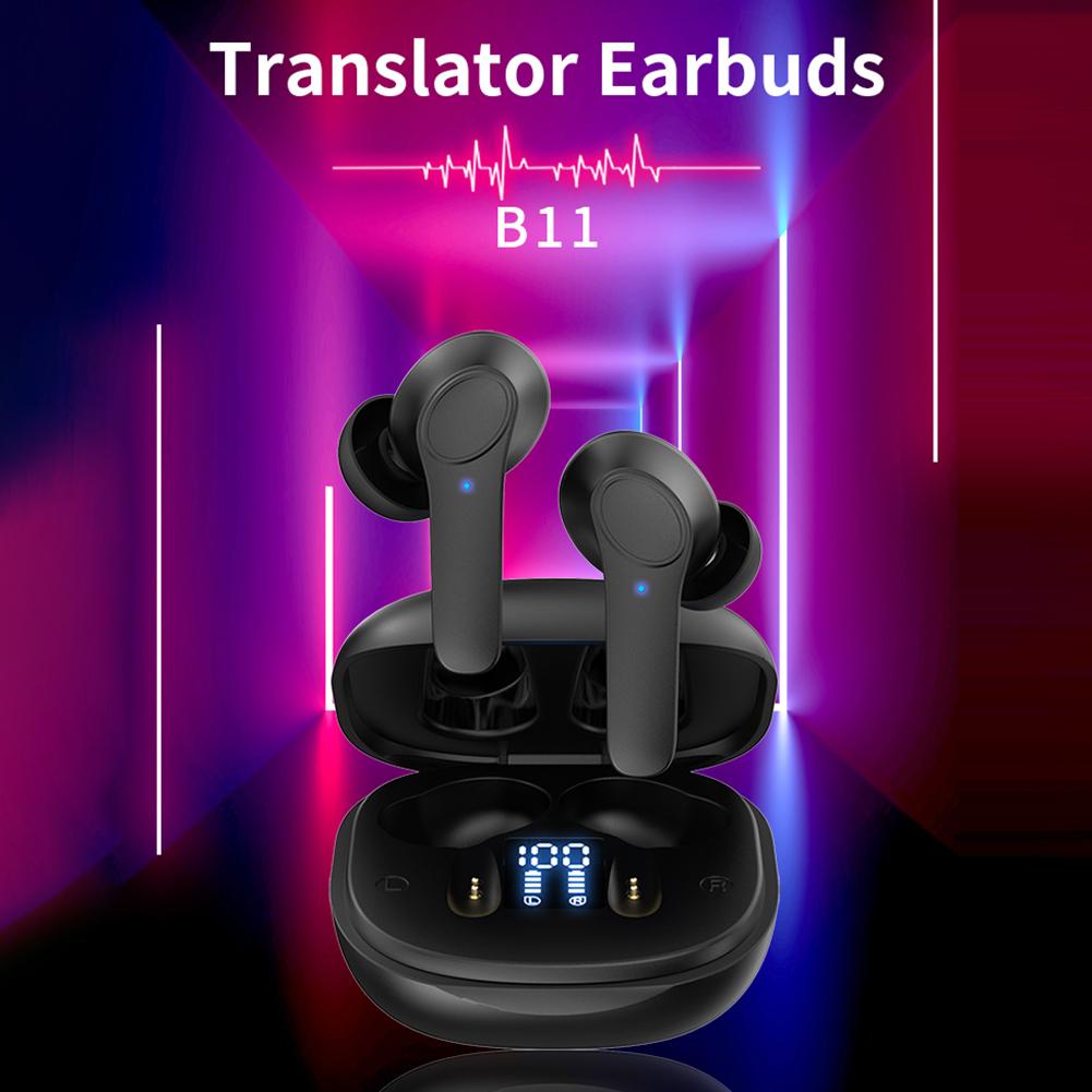 Мгновенный перевод на 144 языка, умный голосовой переводчик, поддержка онлайн, офлайн, беспроводные BT-наушники для перевода, водонепроницаемость IPX6