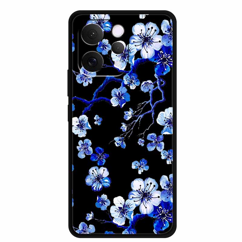 Coque For Vivo S50 V2528A Case 6.59" Black Silicone Case Cartoon Cat Shockproof Soft Back Cover For Vivo S50 5G 2025 Phone Case