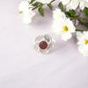 Natural Red Garnet Gemstone Ring 925 Solid Silver Handmade Jewelry For Birthday RR-51-19