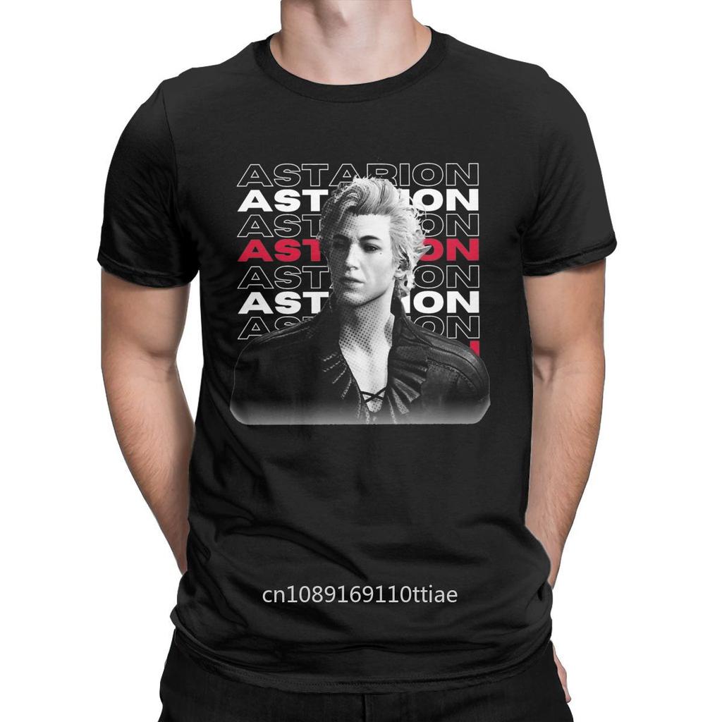 Men Baldur's Gate Astarion Sexy Vampire T Shirt Cotton Tops Casual Short Sleeve Round Neck Tee Shirt Birthday Gift T-Shirt