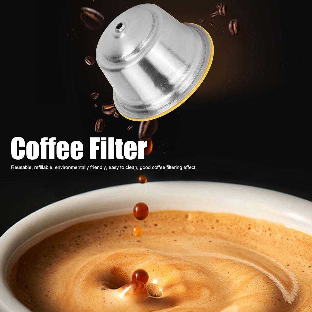 Coffee Filter Capsule for Dolce Gusto Coffee Capsule Stainless Steel Reusable Refillable Filter Cup for Dolce Gusto Coffee Maker