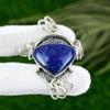 Natural Lapis Lazuli Gemstone Jewelry 925 Sterling Silver Pendant For Women