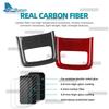 Interior Trim Car Rear Storage Box Cover For Volvo XC60 XC90 V60 S60 2019-2021 Real Soft Carbon Fiber Sticker Accessories