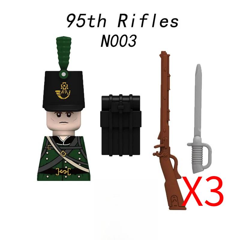 MOC Средневековый Военный Наполеоновские Войны Строительные Блоки Британская Французская Армия Пехота Кавалерия Фигурка Солдата Кирпичный Конструктор