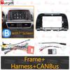 Burgim Car Android Radio Frame For Mazda CX5 CX-5 CX 5 KE 2012-2017 9 inch 2Din Stereo Panel Fascia 16PIN Harness Wire Canbus Radio Accessories 4