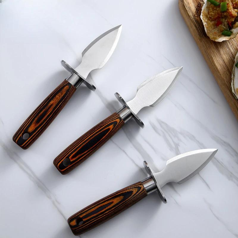 Инструменты для открывания устриц и морепродуктов Нож для вскрытия устриц Домашний Нержавеющая сталь Профессиональный Открыватель для раковин и морепродуктов Аксессуары