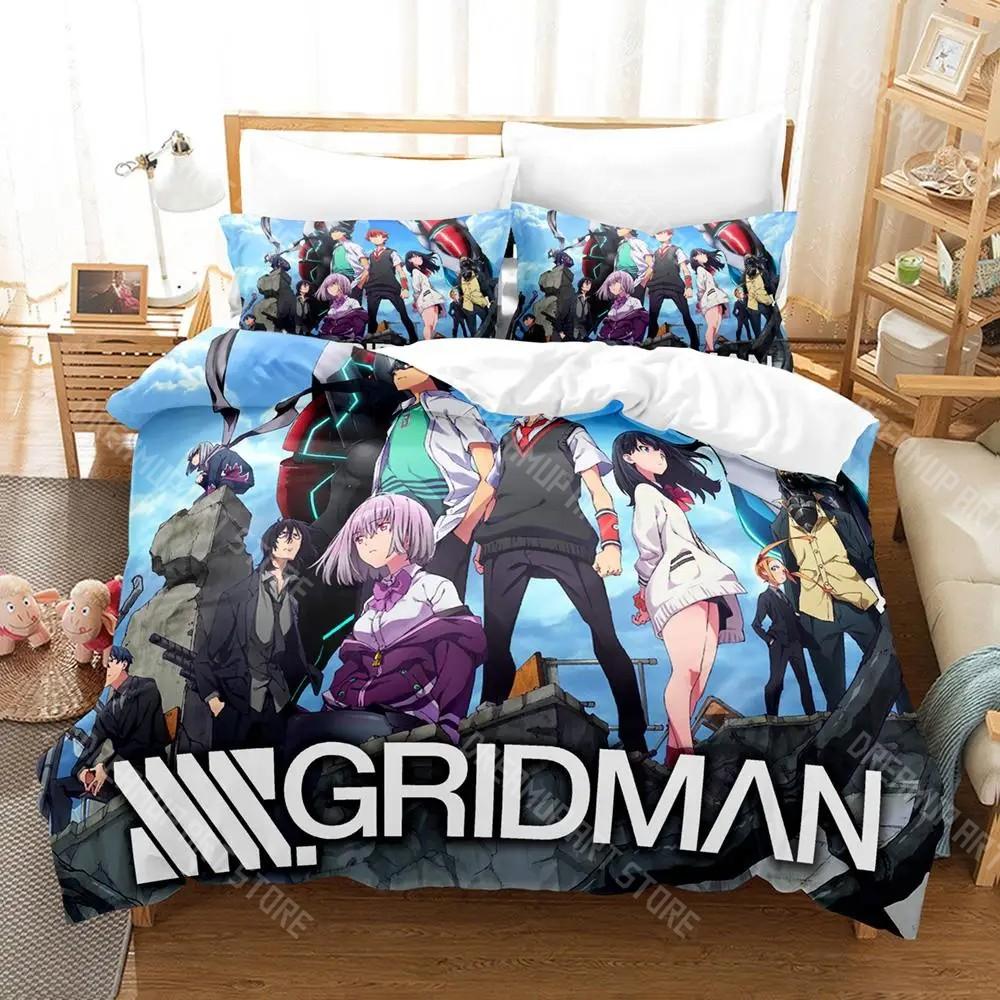 3D Печатный Набор Постельного Белья SSSS.GRIDMAN Аниме для Мальчиков Девочек Пододеяльник Наволочка Размеры Twin Queen King Full Single Double