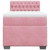 Maison Exclusive - Sommier à lattes de lit avec matelas Rose 90x200 cm Velours