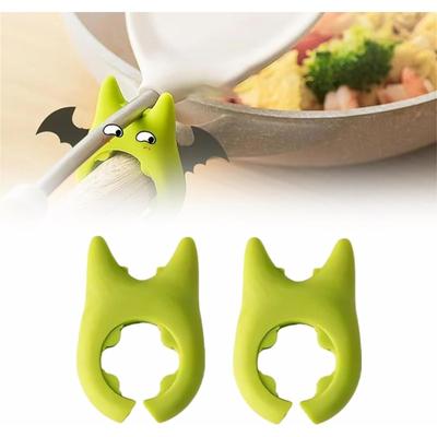 2 шт. держатель для ложки, держатель для лопатки, держатель для ложки, силиконовый держатель для горшка, держатель для ложки, термостойкий противоскользящий силиконовый держатель для ложки