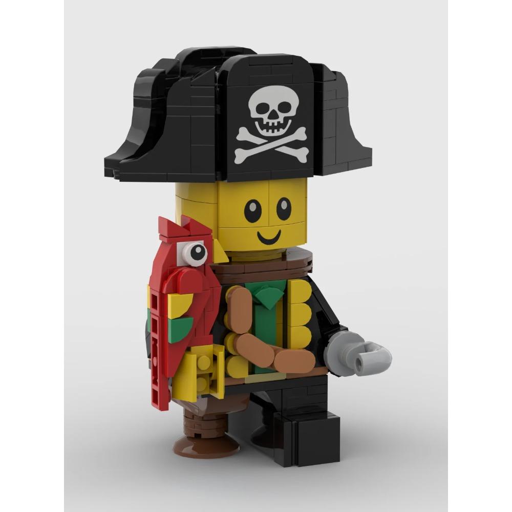 Новая минифигурка пирата MOC, модель, домашний декор, строительные блоки для мальчиков и девочек, в качестве праздничных подарков