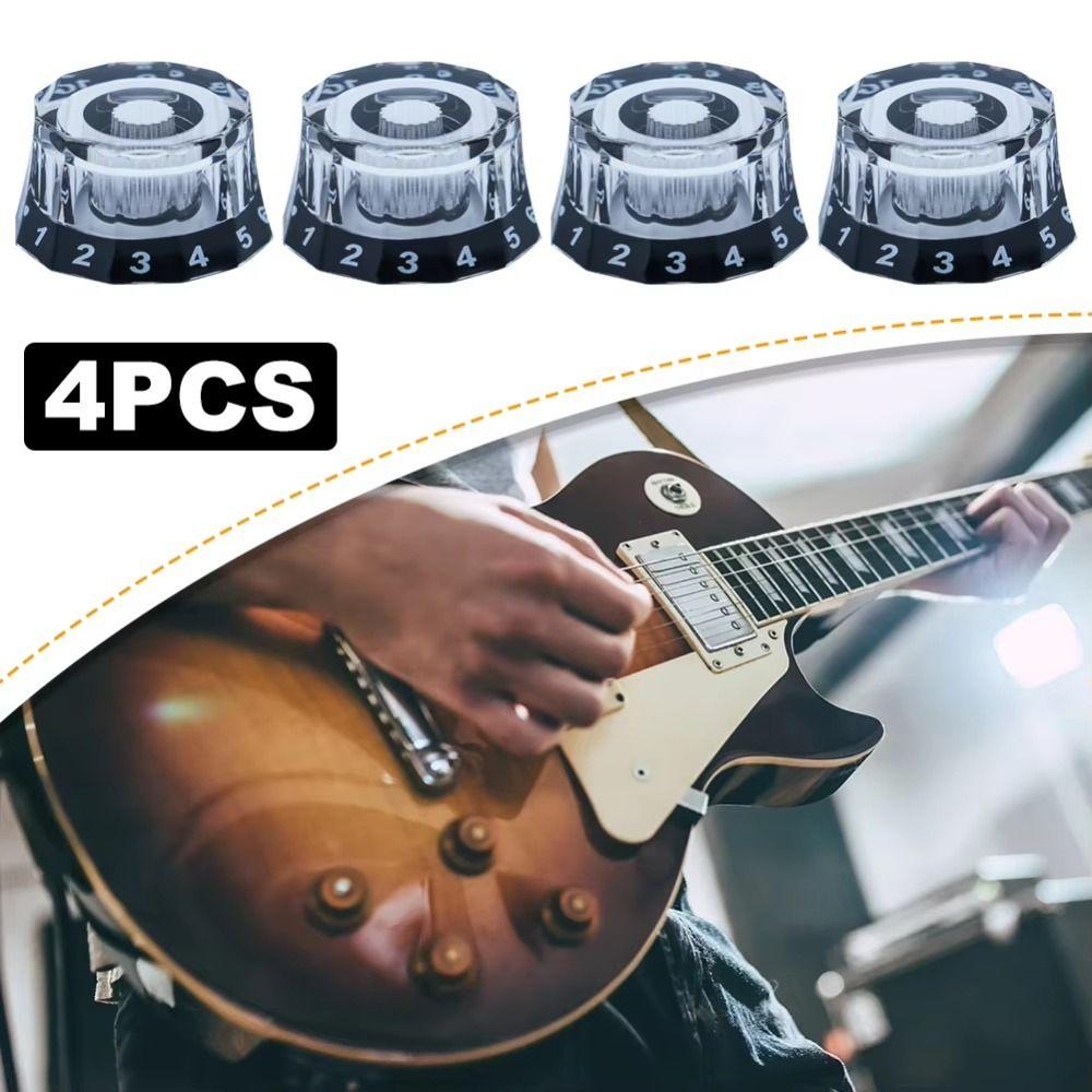 Replacement Speed Guitar Knobs Acrylic Guitar Volume Tone Knob Electric Guitar Knobs Guitar Parts