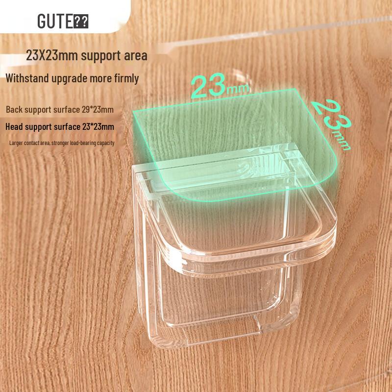 GUTE No-Punch Shelf Support Brackets