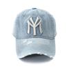 Unisex Letter Embroidery Washed Cowboy Baseball Caps Adjustable Casual Hats Spring and Autumn Outdoor Sunscreen Hat