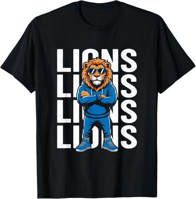 Retro Lion Gift Sports Graphic Unisex T-Shirt