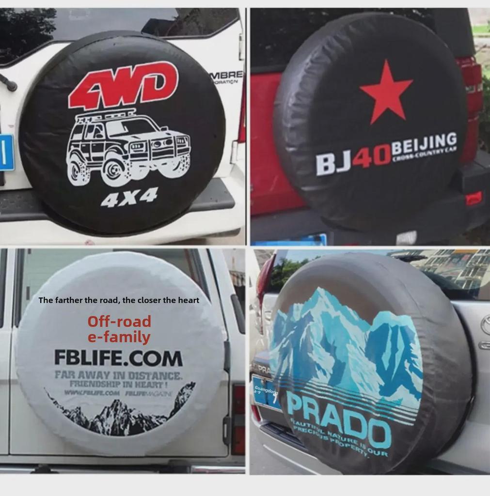 Всесезонный утолщенный чехол для запасного колеса из ПВХ-кожи