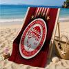 Olympiacos Fc: Red And Black Pride Beach Towel, Quick-drying, Easy to Care for, Suitable for Both Fitness and Beach Vacations,Sports Essential