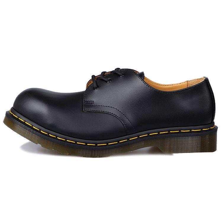 Dr. Martens Leather Comfortable Commuting Casual Shoes Men Shoes Black 10111001