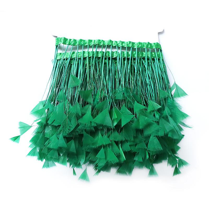 Turkey Feather Butterfly Flower Cloth Edge 10-15Cm Dress Decorative Material Latin Dance Skirt Cloth Belt Clothing Accessories