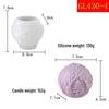 Christmas Ball-Shaped Silicone Candle Mold for DIY Aromatherapy & Plaster Decorations