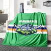 Canberra Raiders Logo Print Flannel Blanket High Quality Warm Comfortable Cover for All Seasons Perfect for Gifts Home Decor