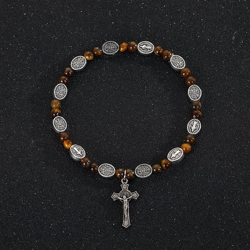 JYL TS Bracelet St. Benedict Cross  Charm Provides Spiritual Protection