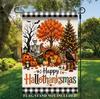 2D Flat Printing Garden Flag, Thanksgiving Halloween Christmas Flax Garden Flag, Holiday Yard Banner, Fall Decor, Garden Flag
