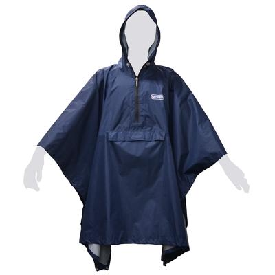 OUTDOOR PRODUCTS Водонепроницаемый дождевой пончо, универсальный, 5-в-1, размер единый, подходит большинству, темно-синий, (145-185см),