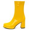Candy Ankle Boot Women Elegant High Heels Short Rain Boots Black Yellow White Pink Winter Party Shoes Lady Large Size Designers
