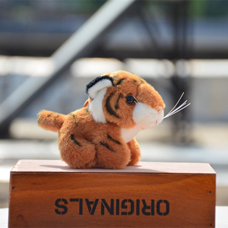 Simulated Little Tiger Doll Pendant Plush Toy Cute Cute Small Mini Siberian Tiger Doll Rag Doll