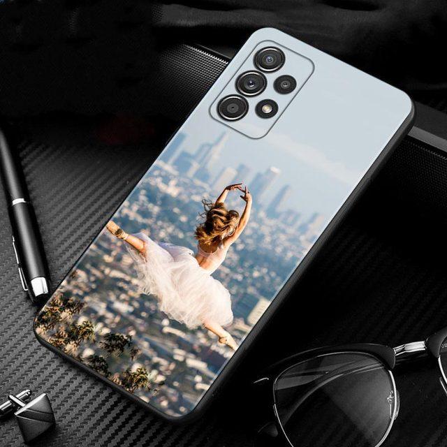 Чехол для Samsung Galaxy A51 A71 A01 A11 A21 A21s A31 A41 A72 A52 A42 A32 A22 A12 A02 A02s F42 Ballet Dance Girl Ballerina