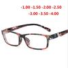 Cool New Fashion Women'S Men'S Finished Flower Legs Red Myopia Glasses Eyewear-100 -150 -200 -250 -300 -350 -400 6801