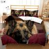 Animal Cute Dog 3d Printing Quilt Cover Children's Room Bedding Set Quilt Cover Pillowcase Three-Piece Set Duvet Cover