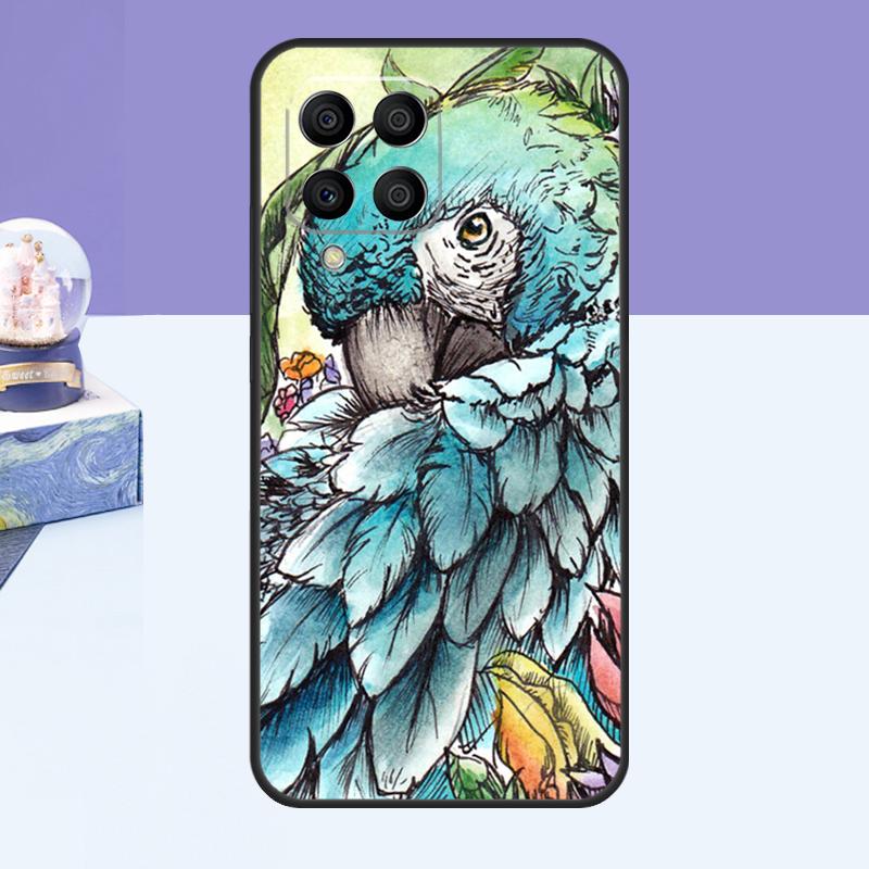 Colorful Parrots Case For Samsung Galaxy M52 M32 M12 M21 M15 M55 M56 M36 M16 M06 M13 M33 M53 M14 M34 M54 M31