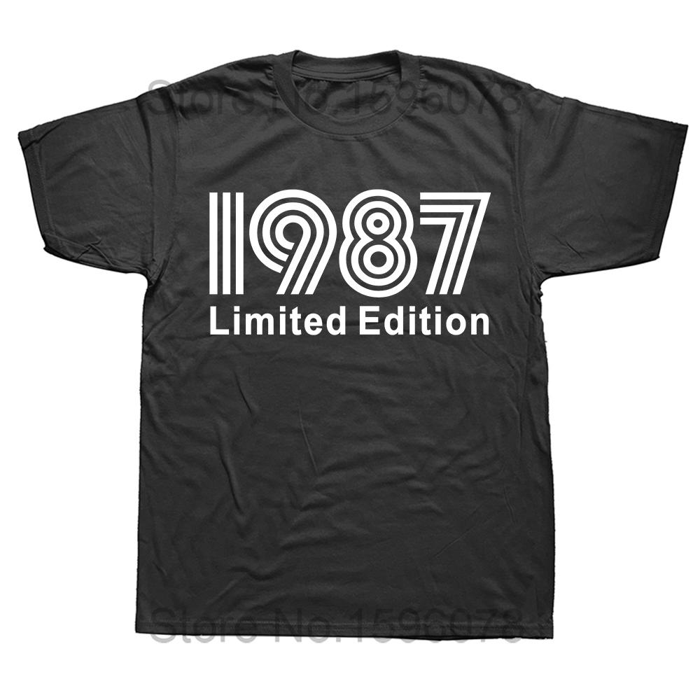 Сделано в 1987 37-я Кассетная лента Винтажные Футболки Графический Хлопок Уличная одежда Короткий рукав Подарки на день рождения Футболка Мужская одежда