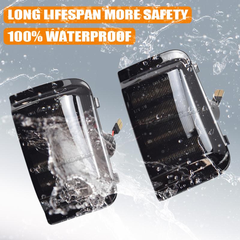 2pcs For Peugeot Boxer For Citroen Jumper RELAY Truck Car LED Dynamic Turn Signal Mirror Light For RAM PROMASTER For Fiat Ducato