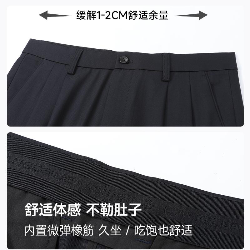[Including Mulberry Silk] Langdeng Loose Double Pleated Pants for Men