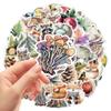 50 ШТ. Акварельные Наклейки с Животными Милые Винтажные Наклейки с Дикими Животными Эстетичные Водонепроницаемые Виниловые Наклейки-Граффити для Скрапбукинга