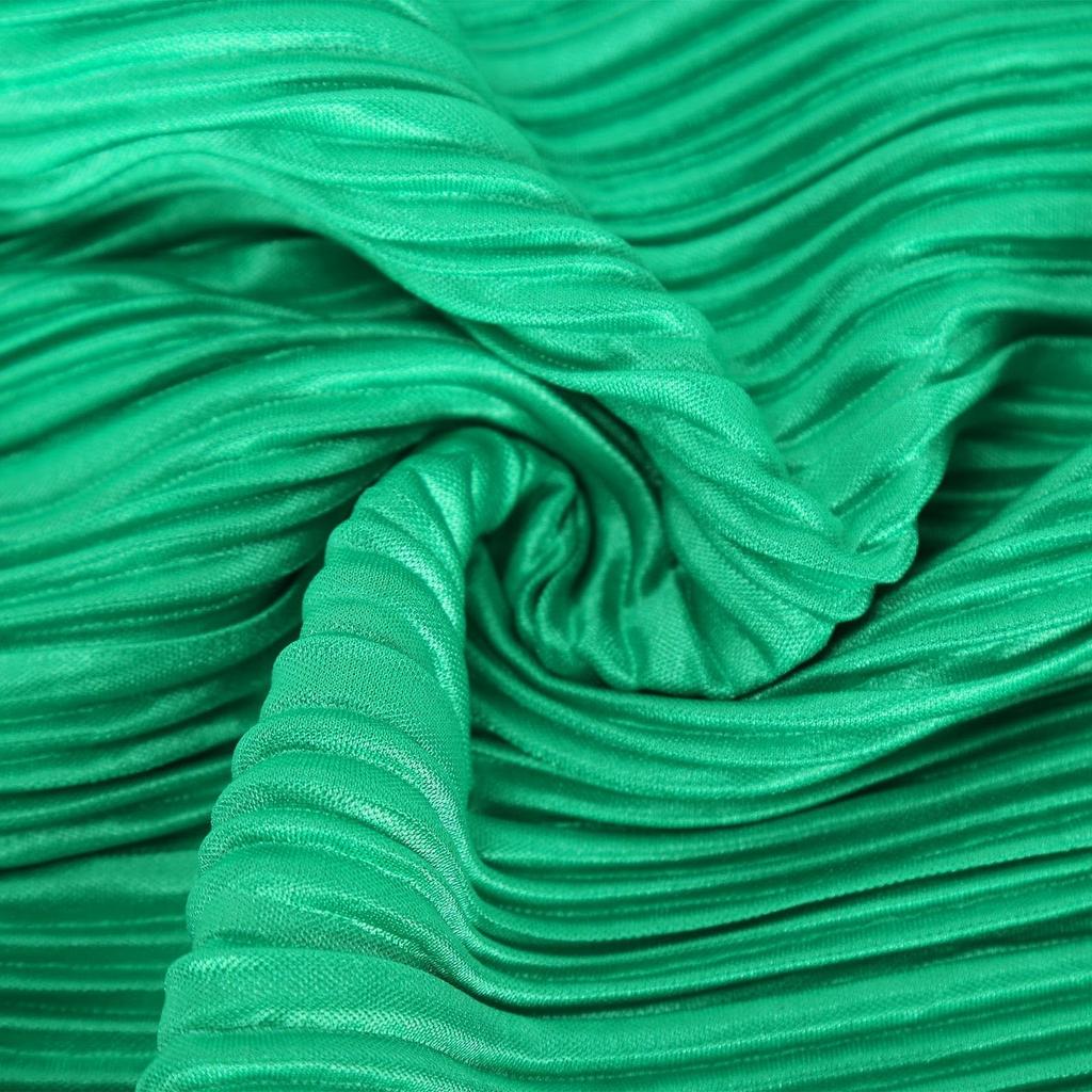 Women's Shirt Collar Fashionable Elastic Waist Pleated Long Sleeved  Dress