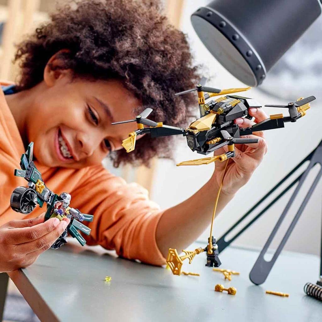 LEGO Super Heroes Drone Showdown 76195 Toy Block Present Superhero American Comic Boys Ages Spider-Man 7+