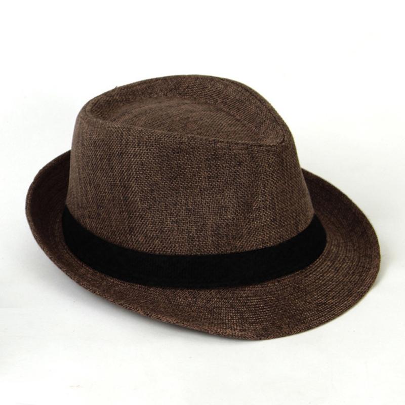 Соломенная шляпа Trilby Sun Hat Мужская женская летняя Панама Дизайнерская пляжная шляпа Fedora