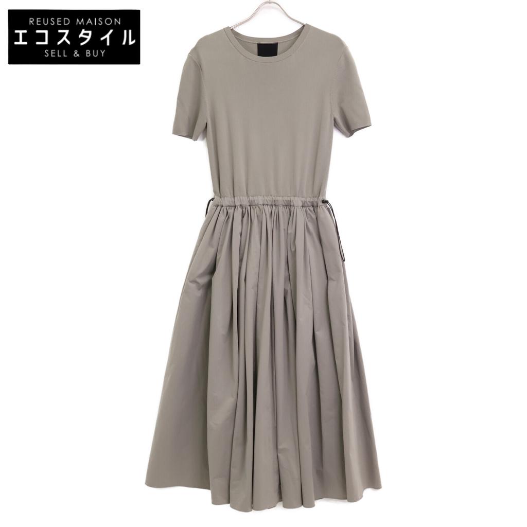 Adore 24-year-old Grey High Gauge Stretch Switching One-piece Dress Dress 38 grayUsed