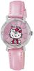 Citizen Analog Hello Kitty Waterproof Watch with Leather Made In Pink Q&Q Women's Strap, Japan, 0003N001,