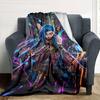 1pc Blanket - League of Legends Jinx  Print Design,Lightweight Blanket for Sofa,Bed- Soft &Warm,Gift for All Seasons