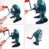 200W Portable Blower Hand Fan Stove Hand Crank Tool Used for Outdoor Air Blower Iron Gear Manual Grill Fire Starter