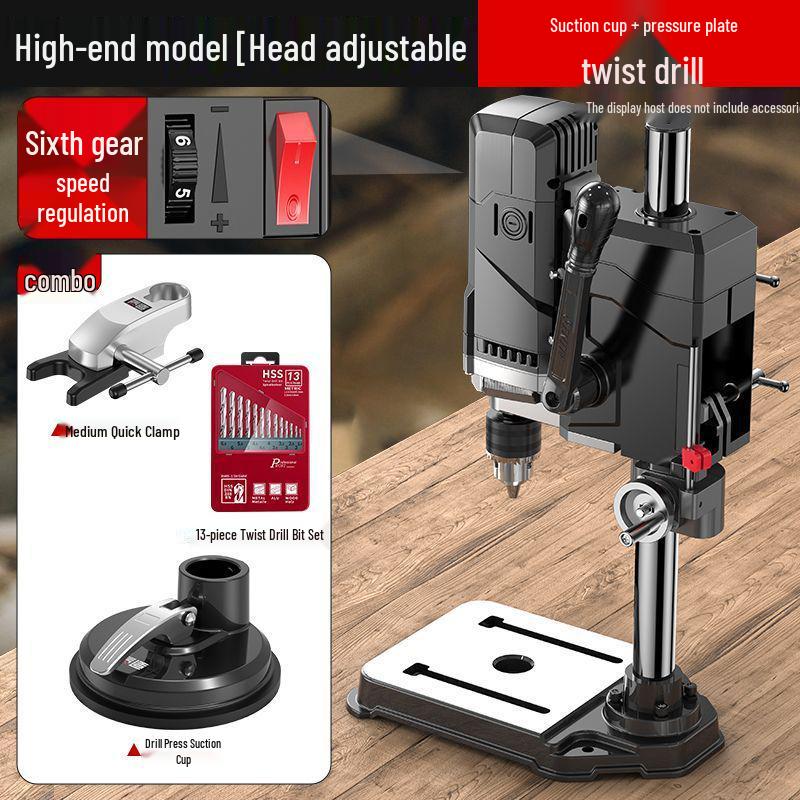 Высокоточный настольный сверлильный станок 220В: Промышленный, Многофункциональный, Высокомощный Фрезерно-сверлильный станок для дома.