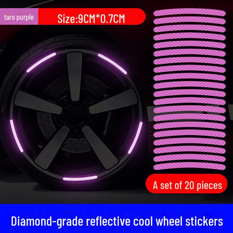 Универсальные светоотражающие наклейки на ступицы колес автомобиля — защита от царапин и декоративные модификации шин