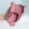 1 Set Silicone Baby Feeding Bowl Tableware Waterproof Spoon Fork Non-Slip Crockery Safe Silicone Dishes for Baby Bowl Baby Plate