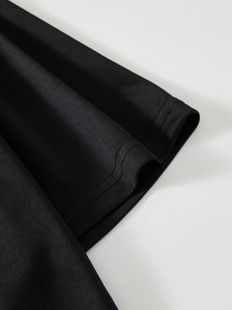 Мужская футболка с круглым вырезом и принтом розы